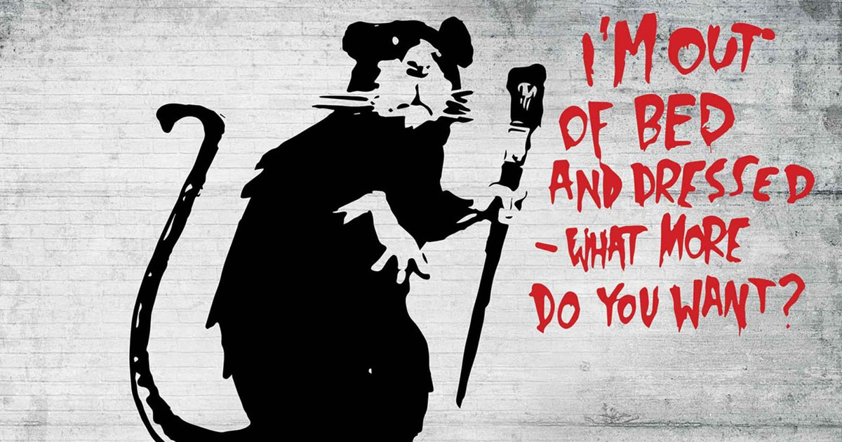 Banksy 展示プロセスやギャラリーをも作品の一部とするストリートアート最大の人気アーティスト バンクシー あんときのストリート を発掘 Mimic ミミック