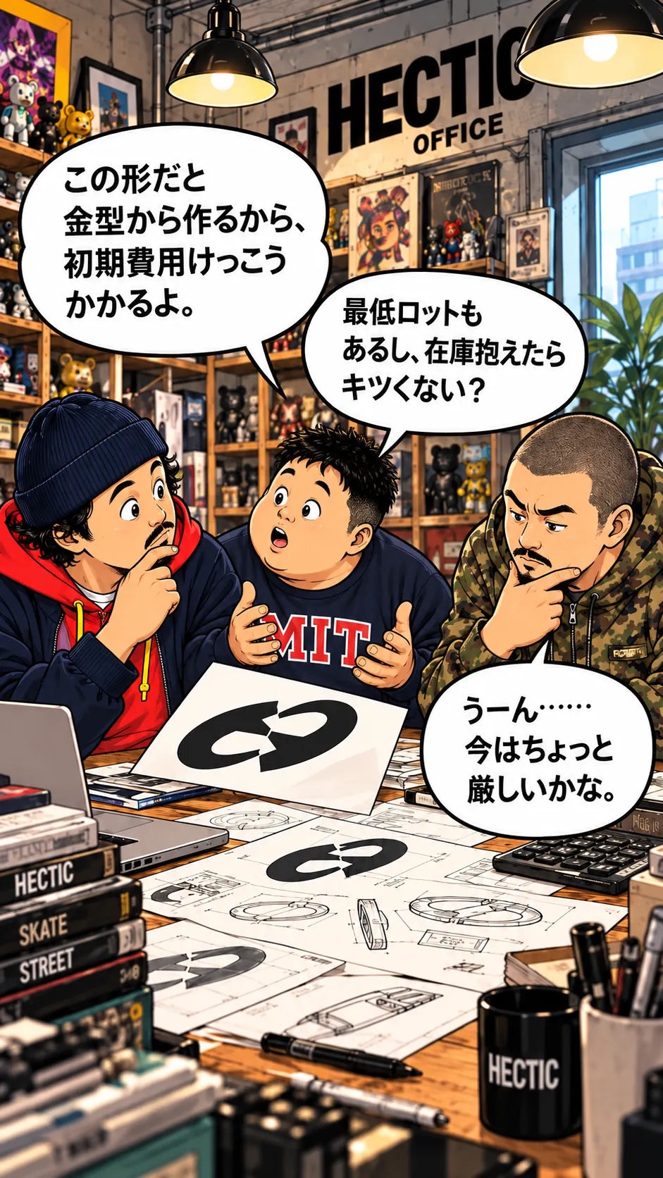 漫画:金型代と最低ロットで今は厳しい